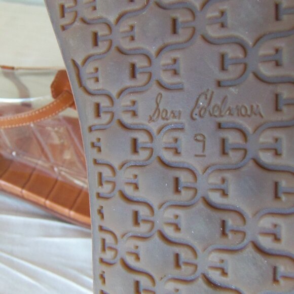 Sam Edelman Naomi Thong Sandals Brown Croc sz 9 - Picture 12 of 14